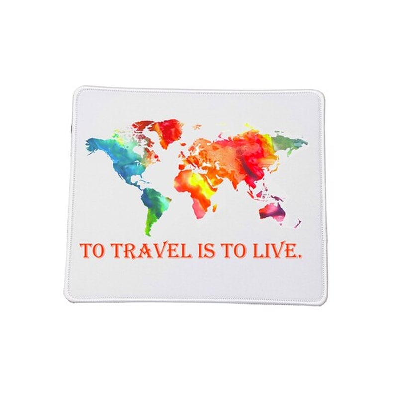 OEM Mousepad Χάρτες Maps To Travel Is To Live No1 Βάση Για Το Ποντίκι Ορθογώνιο 23x20cm Ποιοτικού Υλικού
