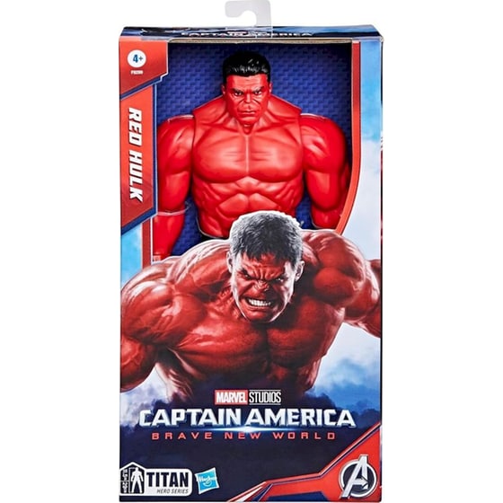 Hasbro Φιγούρα Marvel Avengers Captain America Brave New World Titan Hero Series Deluxe Red Hulk (F9299) image 0