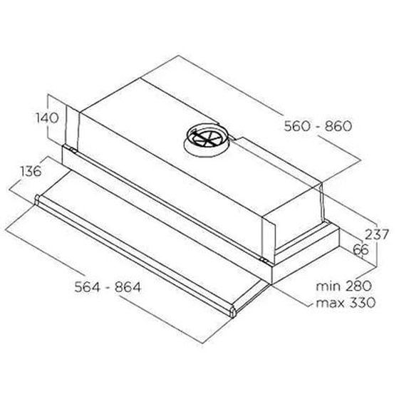 ELICA CIAK 2.0 S GR/A/90 90 cm Inox Απορροφητήρας Μηχανισμός Απορρόφησης image 3