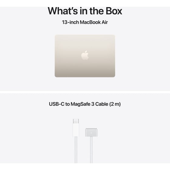 Apple MacBook Air with M5 Chip 13.6" QHD (Apple M5/24GB/1TB SSD/MacOS) Starlight image 8