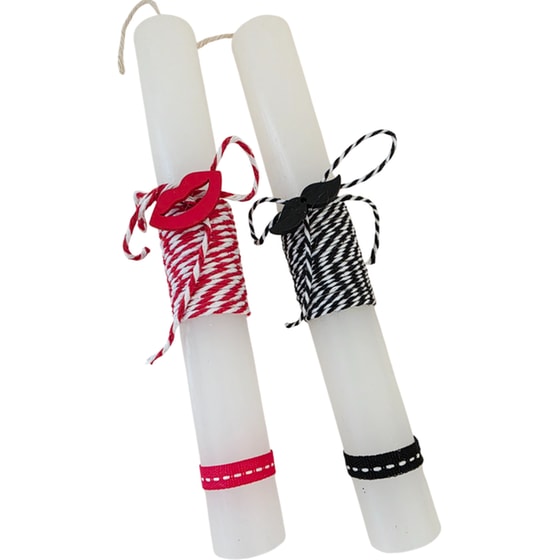 Σετ Λαμπάδα Perfect Match&nbsp;Χειλάκια-Μουστάκι (2 Τεμάχια) image 1