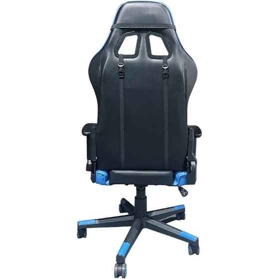 Καρέκλα Gaming Gembird GC-01 από PVC - Μαύρη/Μπλε image 2