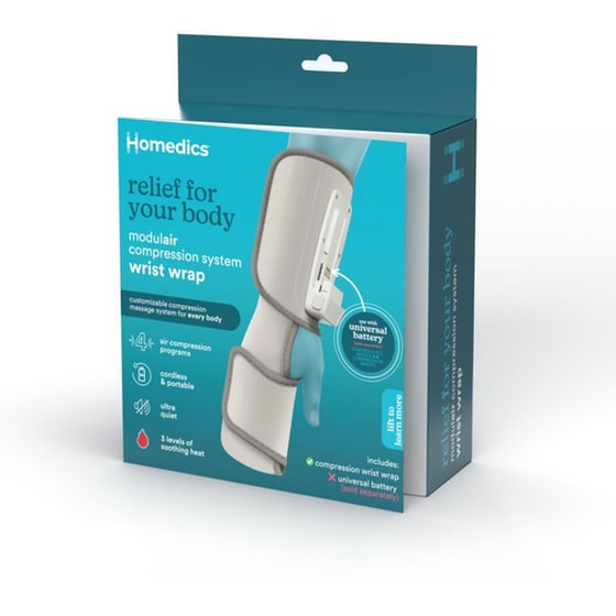 Συσκευή Μασάζ Πιεσοθεραπείας Homedics Modulair SR-CMH10H-GY Για Καρπό - Γκρι image 1