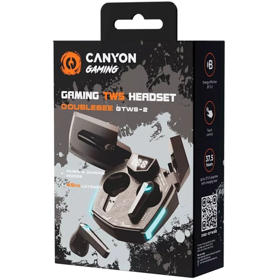 Canyon DoubleBee GTWS-2 Gaming Ασύρματα Ακουστικά- Μαύρα image 5