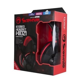 Marvo H8321 Gaming Ενσύρματα Ακουστικά 3.5mm - Μαύρα/Κόκκινα