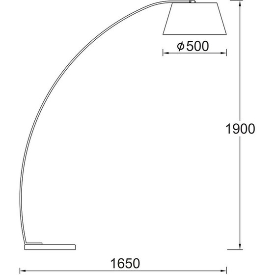 Φωτιστικό Δαπέδου Aca Lennon από Μέταλλο/Μάρμαρο 50x156x190 cm - Λευκό image 1