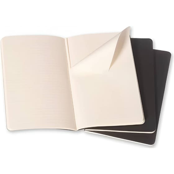 Σημειωματάριο Moleskine Large Cahier Journal Ριγέ Μαύρο (3 Τεμάχια) image 3