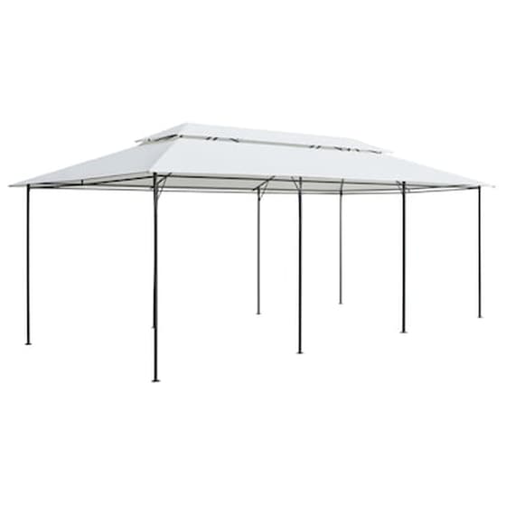 Vidaxl Κιόσκι Με Κουρτίνες Λευκό 600 X 298 X 270 Εκ. 180 Γρ./μ² image 5