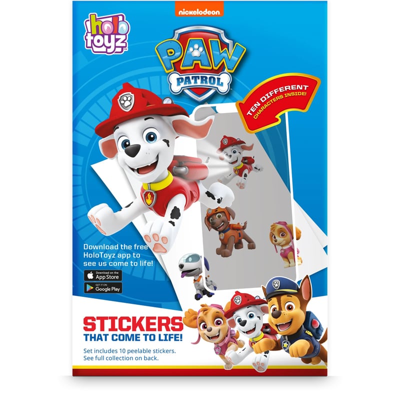 HOLOTOYZ Holotoyz - Paw Patrol Augmented Reality Αυτοκόλλητα Επαυξημένης Πραγματικότητας Που Ζωντανεύουν Σε Κινούμενα Σχέδια