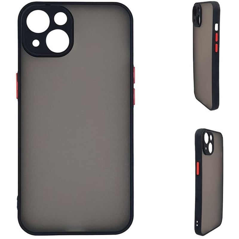 Θήκη Apple iPhone 15 - Sonique Color Button Bumper - Μαύρο