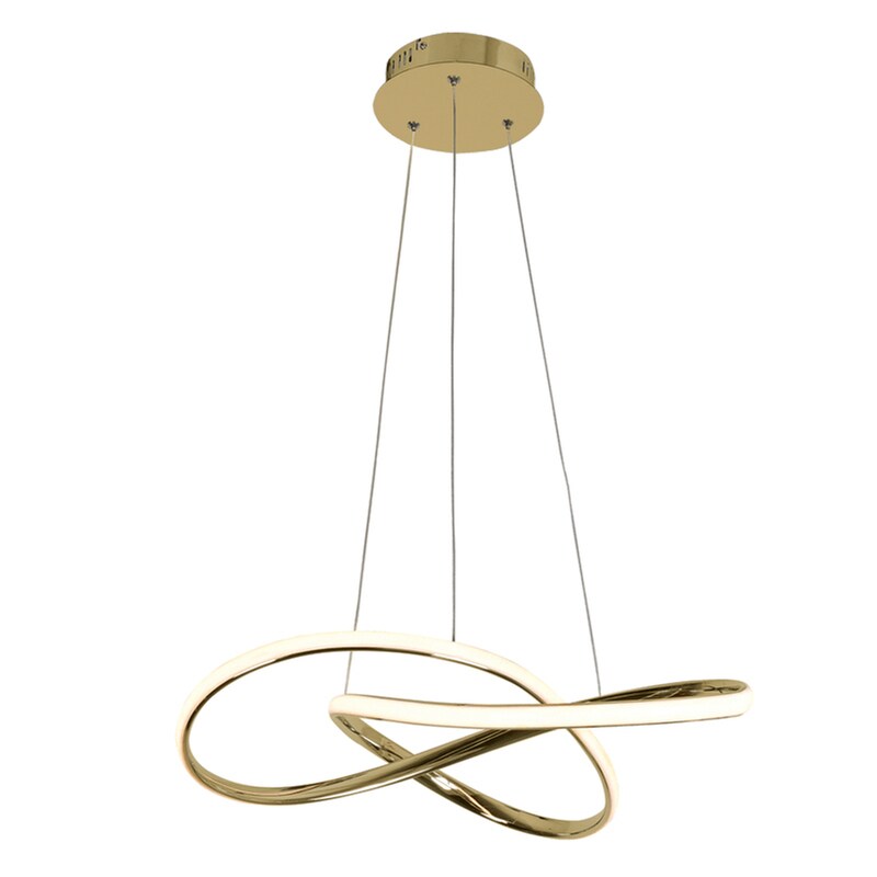 Φωτιστικό Οροφής Led Aca Μεταλλικό 48x44x16 cm - Χρυσό