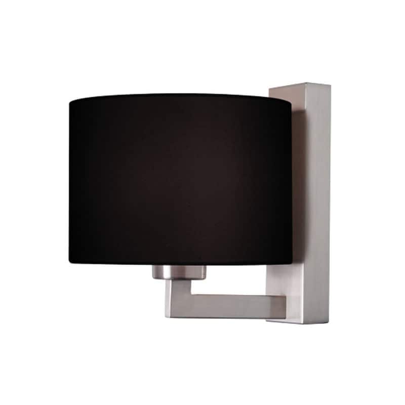 ACA DECOR Απλίκα Τοίχου Aca Circe Od5612bn Μεταλλική 18x22.5x20 cm - Ασημί/Μαύρη