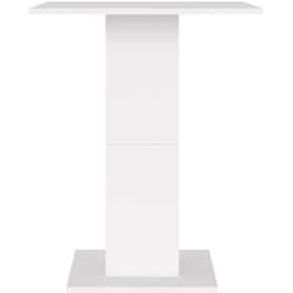 Τραπέζι Vidaxl Bistro από Μοριοσανίδα Λευκό 60x60x75 cm - Λευκό