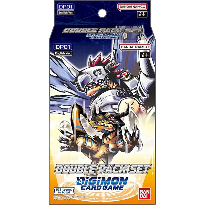 BANDAI Digimon Card Game DP-01 Double Pack