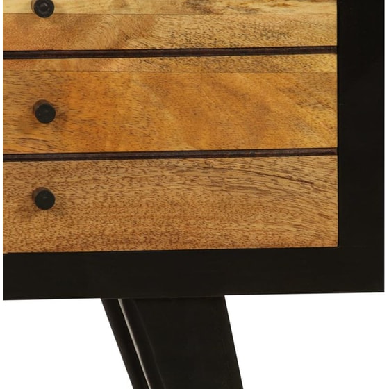 Έπιπλο Τηλεόρασης VidaXL από Ξύλο 120x30x50cm - Καφέ/Μαύρο image 13