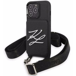 Θήκη Apple iPhone 13 Pro - Karl Lagerfeld  Με Λουράκι Crossbody Autograph - Black
