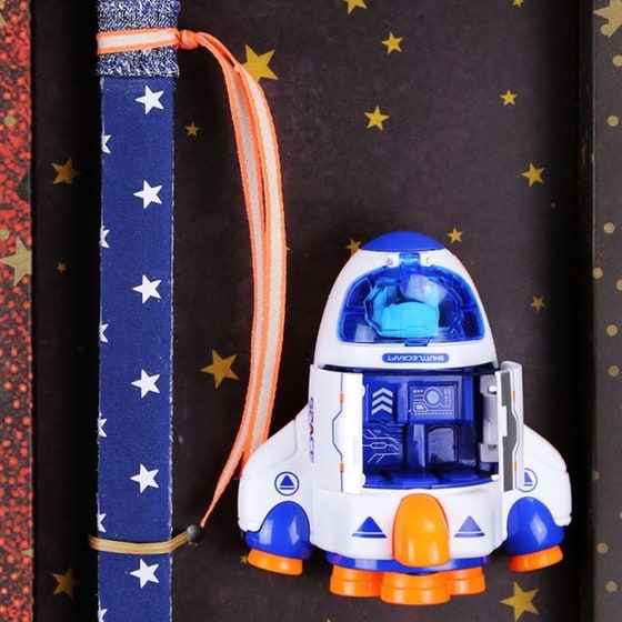 Λαμπάδα&nbsp;Synchronia&nbsp;Rocket&nbsp;Space&nbsp;Πύραυλος&nbsp;Orange image 1