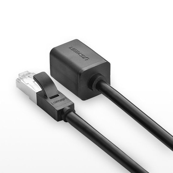 Καλώδιο Επέκτασης Ethernet Ugreen RJ45 Cat.6 FTP 1000 Mbps 0.5m - Μαύρο image 1