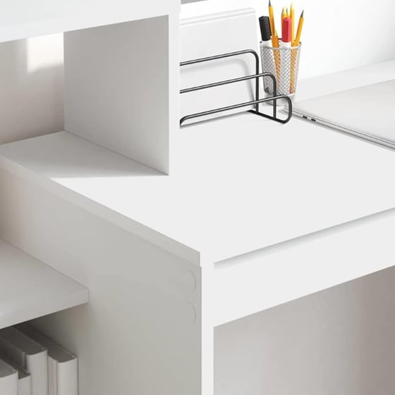 Γραφείο VidaXL από Επεξεργασμένο Ξύλο 100x40x90 cm - Λευκό image 3
