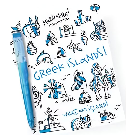 Σημειωματάριο A.T.P με Στυλό Whatanisland Small (1 Τεμάχιο) image 0