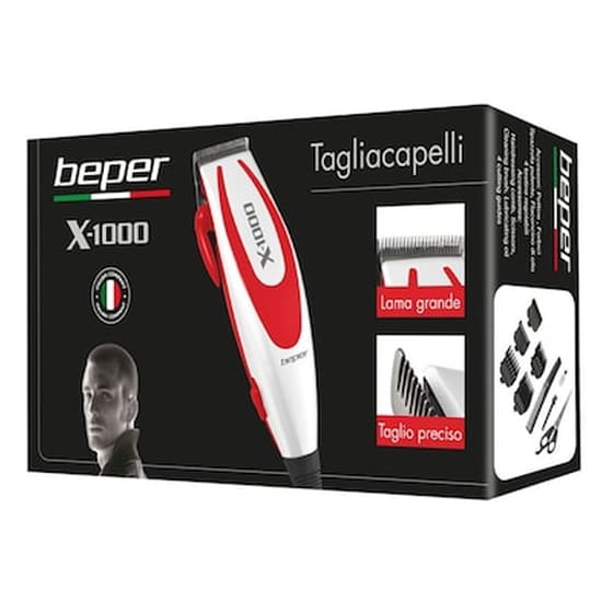BEPER 40.610R X-1000 Κουρευτική Μηχανή με Καλώδιο Κόκκινο image 1