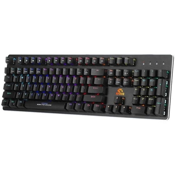 Marvo Kg945 Μηχανικό Gaming Ενσύρματο Πληκτρολόγιο RGB Μαύρο (US) image 2
