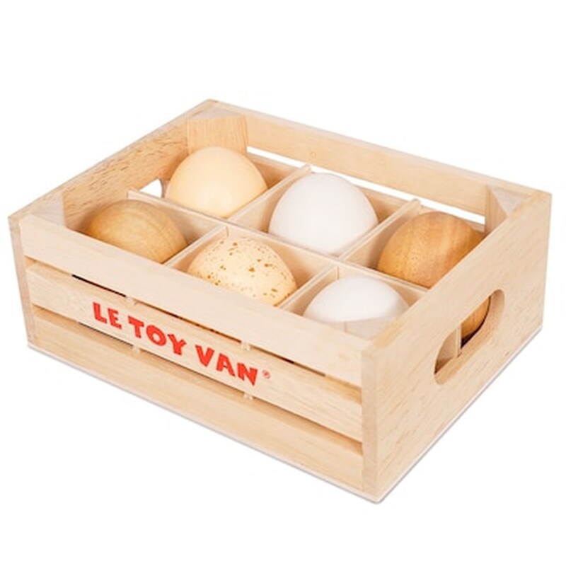 Ξύλινο Καφάσι Με Αυγά 6 Τεμάχια, Le Toy Van