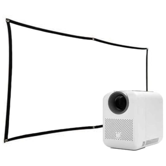 Projector HP CC180W & 84" Foldable Screen Bundle image 0