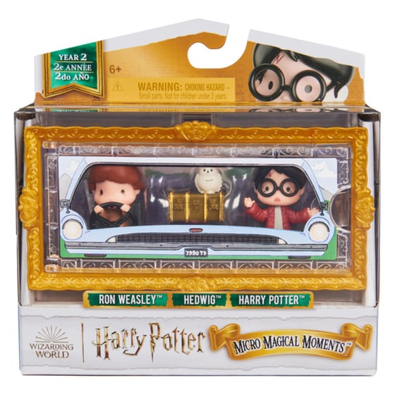 Spin Master Harry Potter: Micro Magical Moments - Ron Weasly/Hedwig/Harry Potter Mini Figures 3Pack image 0