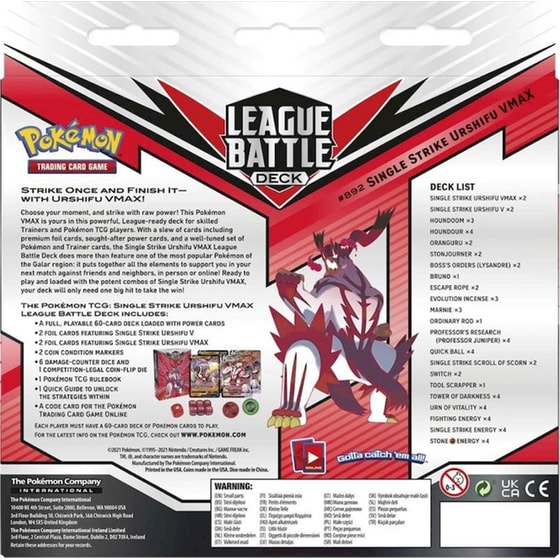Pokémon TCG: Single Strike Urshifu VMAX League Battle Deck (Pokemon USA) image 8