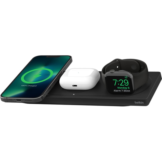 Ασύρματος Φορτιστής Belkin BOOST↑CHARGE PRO 3-in-1 MagSafe  15W - Μαύρο image 1