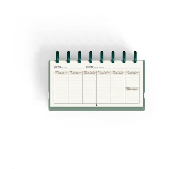Σημειωματάριο Planner Carchivo Week & Checklist Πράσινο image 2