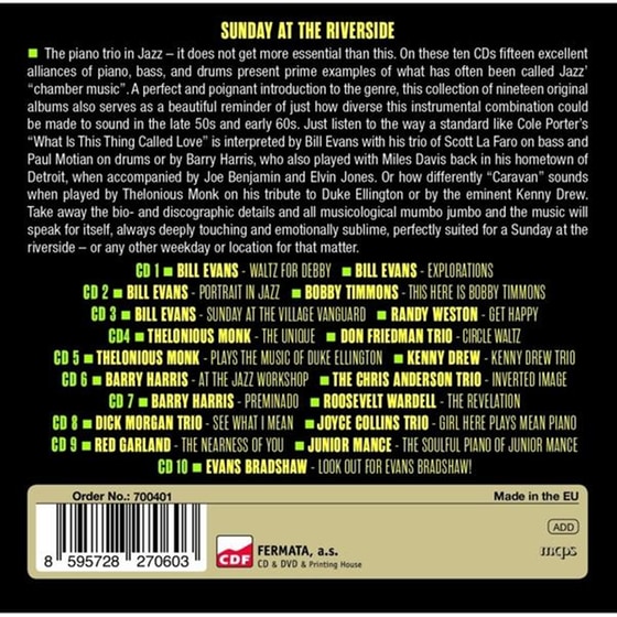 Sunday At The Riverside - The Best Time Of Jazz Piano Ι (10CD) image 0