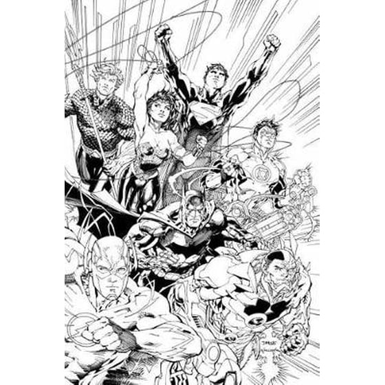 Justice League- An Adult Coloring Book image 0