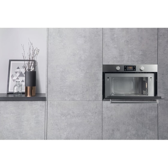 HOTPOINT MD 344 IX H Εντοιχισμένος Φούρνος Μικροκυμάτων με Grill 31 Lt - Inox image 5