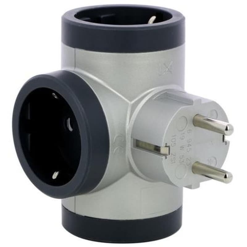 LEGRAND Πολύπριζο Legrand 694523 3 Θέσεων - Μαύρο