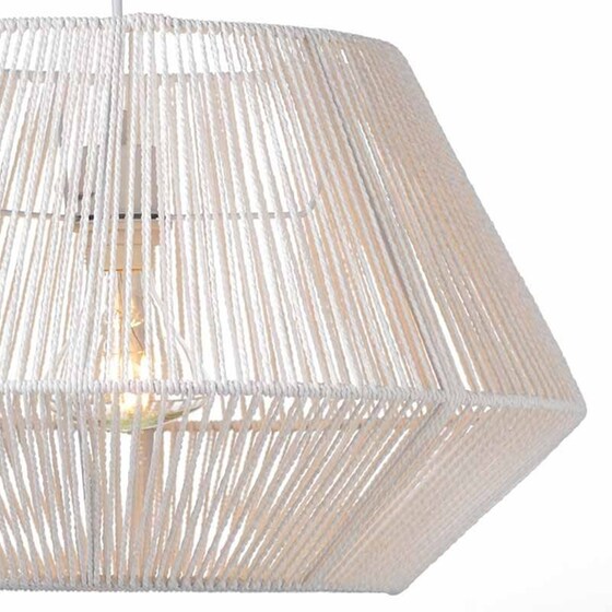 Φωτιστικό Οροφής Μονόφωτο Aca Peru V36320 Υφασμάτινο - Λευκό image 1