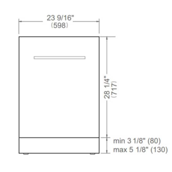 BERTAZZONI DW60S3UDXDP HER για 15 Σερβίτσια Εντοιχιζόμενο Πλυντήριο Πιάτων image 1