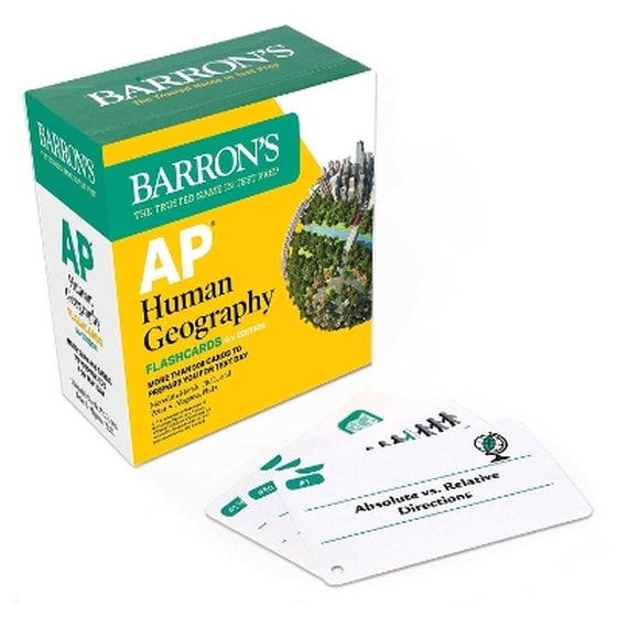 AP Human Geography Flashcards, Sixth Edition: Up-to-Date Review image 0
