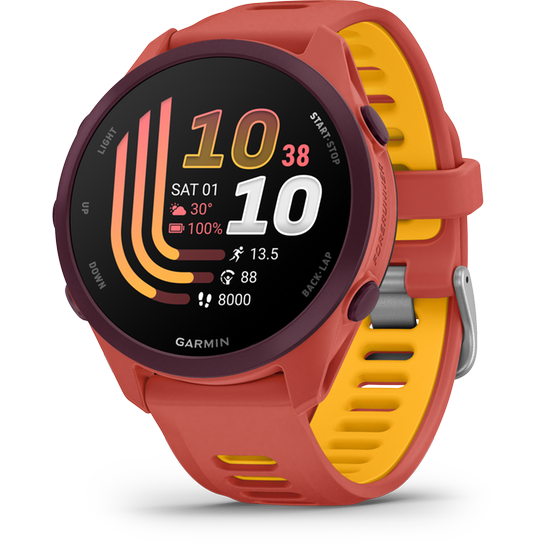 Smartwatch Garmin Forerunner 170 Music 43mm - Red Pink with Mango image 1