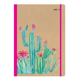 Τετράδιο Next Trends 2 Θεμάτων 81Φ Flexi Λάστιχο Cactus 17x25εκ.
