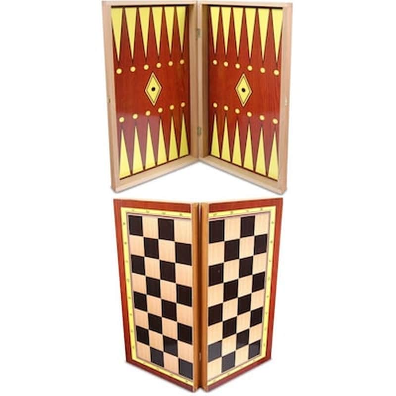 SUPERGIFTS Τάβλι-σκάκι Mίνι Φορμάικα Από Οξιά Supergifts 501304