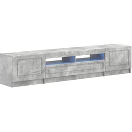 Έπιπλο Τηλεόρασης VidaXL UTRECHT με LED 3 τμχ 198 x 35 x 40 cm - Γκρι Σκυροδέματος