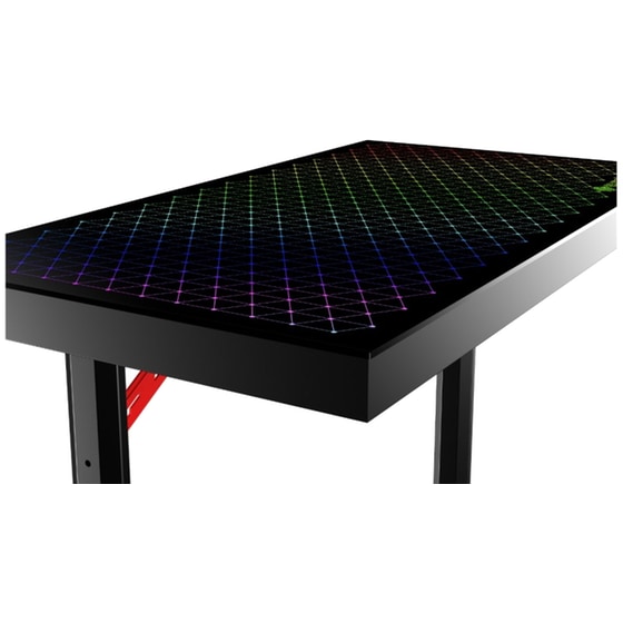 Γραφείο Gaming Eureka Ergonomic GEN-I43 ESPORT από Carbon Fiber 110x61cm - Μαύρο image 8