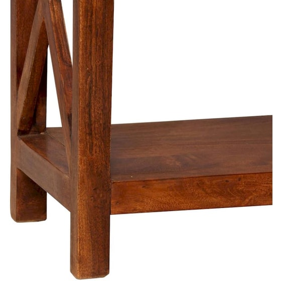 Βιβλιοθήκη VidaXL από Μασίφ Ξύλο Ακακίας 60x30x160 cm - Καφέ image 7