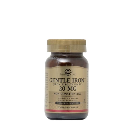 Μέταλλα Solgar Gentle Iron 20mg - 90 κάψουλες image 0