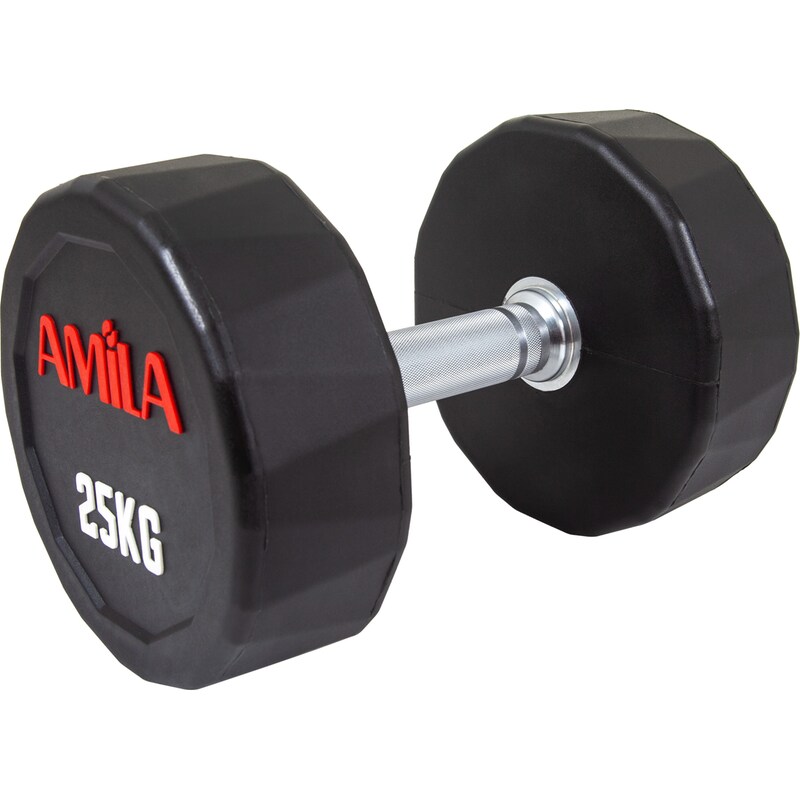 Βαράκι 25 kg Amila Πολυγωνικό 94363 1 Τμχ - Μαύρο