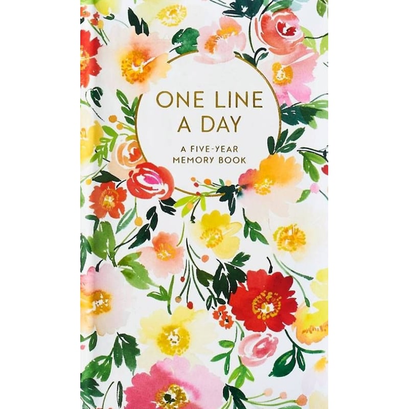 Floral One Line a Day: A Five-Year Memory Book