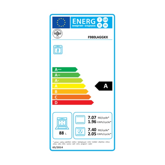 LA GERMANIA F9 80 LAG G K X (GPL) Inox Εντοιχιζόμενος Φούρνος Άνω Πάγκου image 3