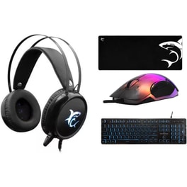 White Shark Margay Gaming  Ακουστικά + White Shark Tachi Gaming Πληκτρολόγιο + White Shark Mordred Gaming Ποντίκι + White Shark XL